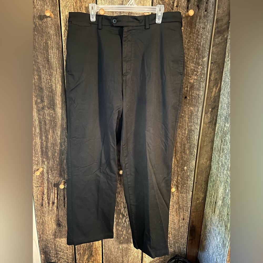 Savane Mens Motion Moves with You Black dress pants Size 36x32
